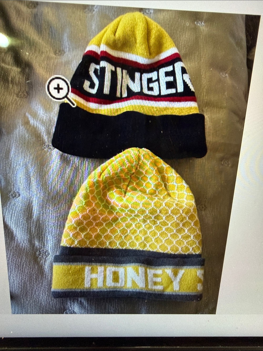 Yellow Black 'Stinger' unisex Beanie - Stylish Winter Hat